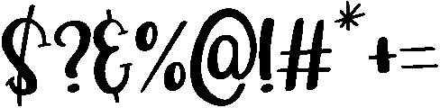 Buttery otf (400) Font OTHER CHARS