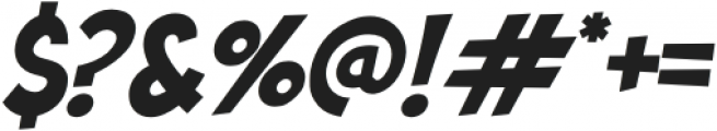 Buzinga! Regular Italic otf (400) Font OTHER CHARS