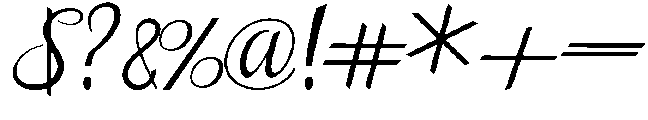 butterfly otf (400) Font OTHER CHARS