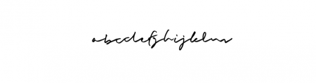 Buadly Signature Font LOWERCASE