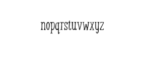 Buckley Font LOWERCASE