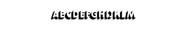 Bulblamp-1-ShadowLeft.otf Font UPPERCASE