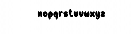 Bulp shadow.ttf Font LOWERCASE