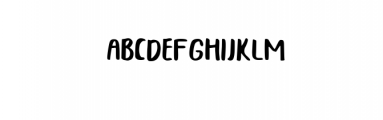 Bunbun.ttf Font UPPERCASE