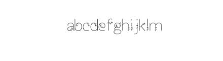 Bunga Font Font LOWERCASE