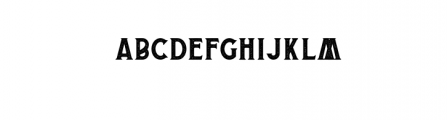 Buryland Serif Stamped.otf Font UPPERCASE