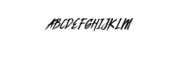 Busther.ttf Font UPPERCASE