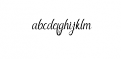 Butterfly.otf Font LOWERCASE