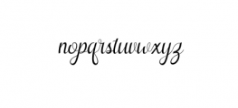 Butterfly.otf Font LOWERCASE