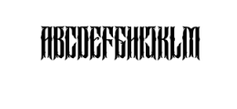 Buyanbengak Typeface Font UPPERCASE