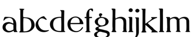 Bulfinch HPLHS Regular Font LOWERCASE