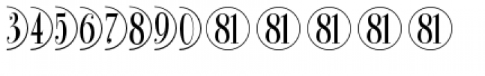 Bullet Numbers Cond Pos Font LOWERCASE