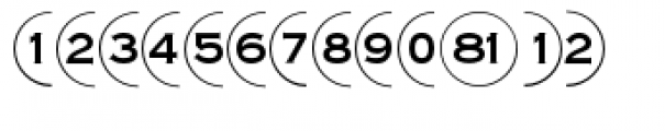 Bullet Numbers Pos Font LOWERCASE