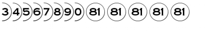 Bullet Numbers Pos Font LOWERCASE