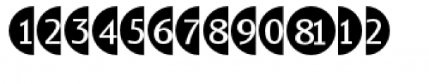 Bullet Numbers Sans Neg Font LOWERCASE