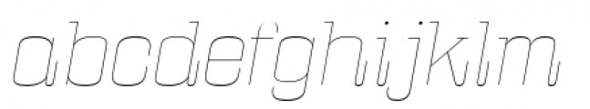 Bullpen UltraLight Italic Font LOWERCASE