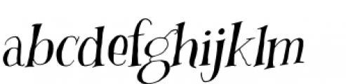 Busker Italic Font LOWERCASE