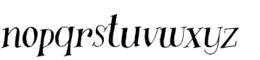 Busker Italic Font LOWERCASE