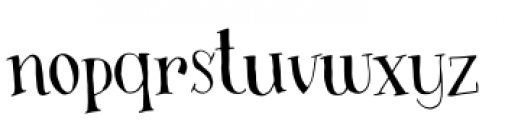 Busker Regular Font LOWERCASE