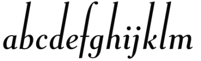 Buslingthorpe Italic Font LOWERCASE