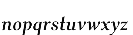 Buslingthorpe Italic Font LOWERCASE