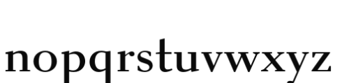 Buslingthorpe Regular Font LOWERCASE