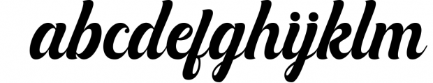 Bufally Script Bold Font LOWERCASE