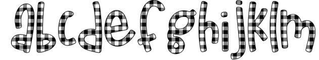 Buffalo Jane a Plaid Font Font UPPERCASE