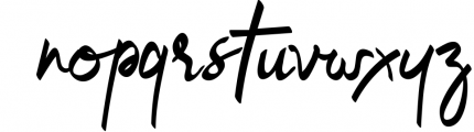Bulgatti Luxury Script Font LOWERCASE