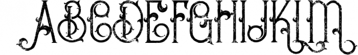 Bureno - Decorative Font 1 Font UPPERCASE