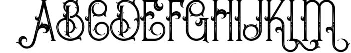 Bureno - Decorative Font 2 Font UPPERCASE