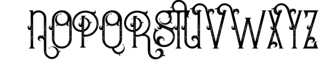 Bureno - Decorative Font 2 Font UPPERCASE