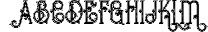 Bureno - Decorative Font Font UPPERCASE