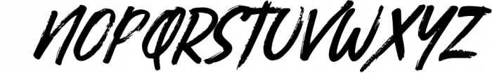 Busther - Handbrush Typeface Font UPPERCASE