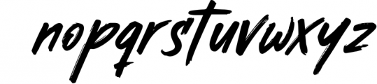 Busther - Handbrush Typeface Font LOWERCASE