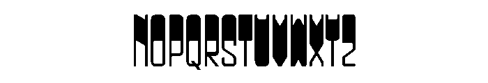 BULKY BOOK Font UPPERCASE