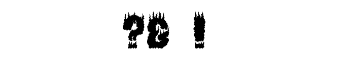 BURNING MAN Font OTHER CHARS