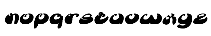 BUTTERFLY Bold Italic Font LOWERCASE