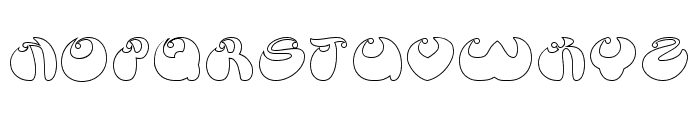 BUTTERFLY-Hollow Font UPPERCASE