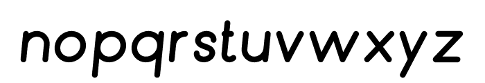 Bubbble Gum Italic Bold Font LOWERCASE
