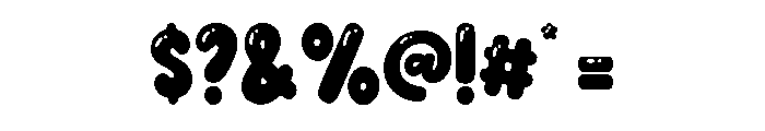 Bubble Boom Regular Font OTHER CHARS