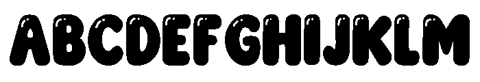 Bubble Boom Regular Font UPPERCASE
