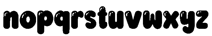 Bubble Boom Regular Font LOWERCASE