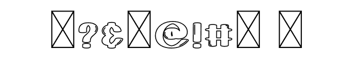 Bubble Bursh Font OTHER CHARS