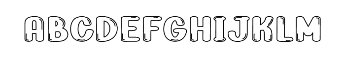 Bubble Bursh Font UPPERCASE