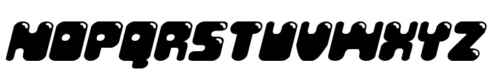 Bubble Butt Expanded Italic Font UPPERCASE