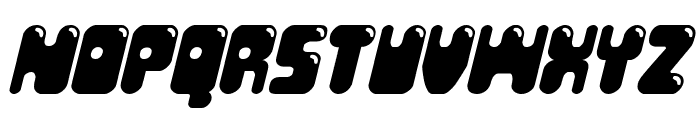 Bubble Butt Italic Font UPPERCASE