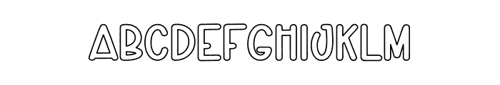 Bubble Candy Font UPPERCASE