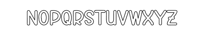 Bubble Candy Font UPPERCASE