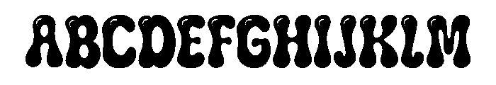 Bubble Diary Regular Font UPPERCASE